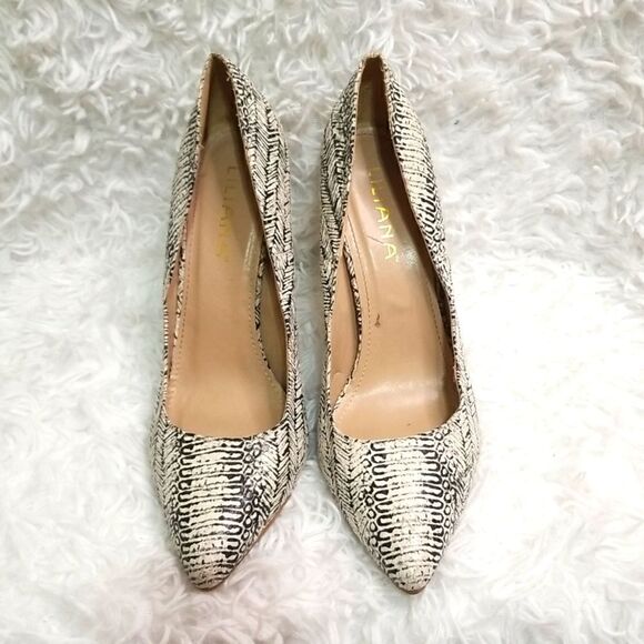 Liliana Black & White Printed Pumps size 10 - Picture 3 of 9